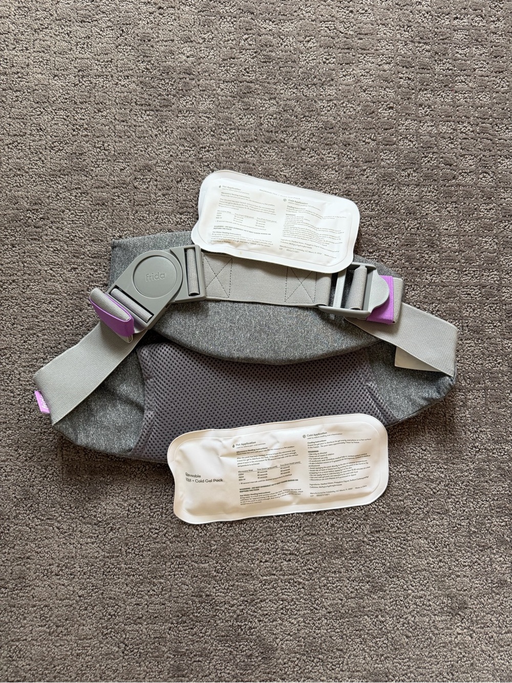 Frida C Section Support Belt with Hot/Cold Packs